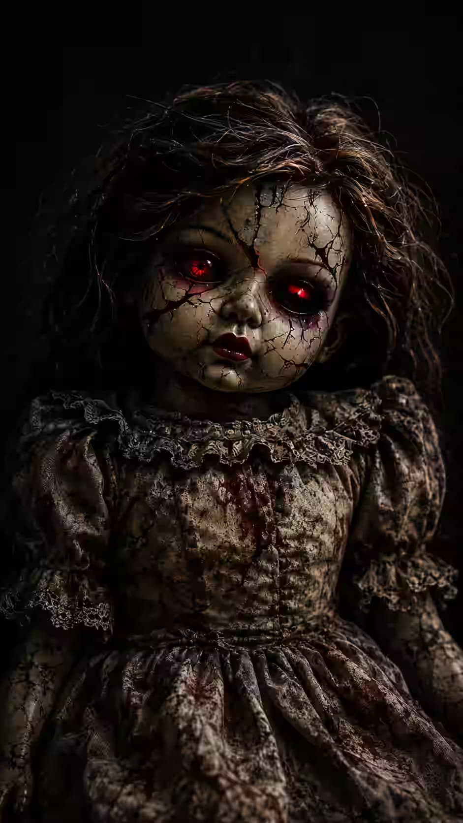 Cursed Porcelain Doll Wallpaper — dark Android wallpaper HD