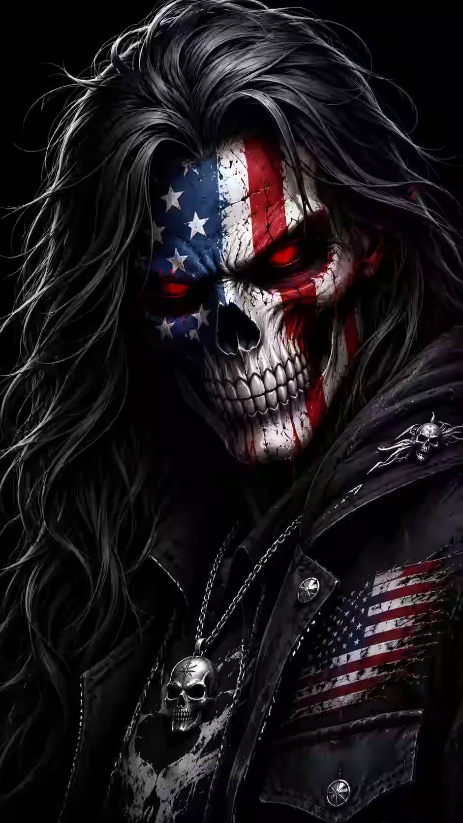 The Silent Patriot - Dark Fantasy 4K Wallpaper For Mobile — dark iPhone wallpaper HD