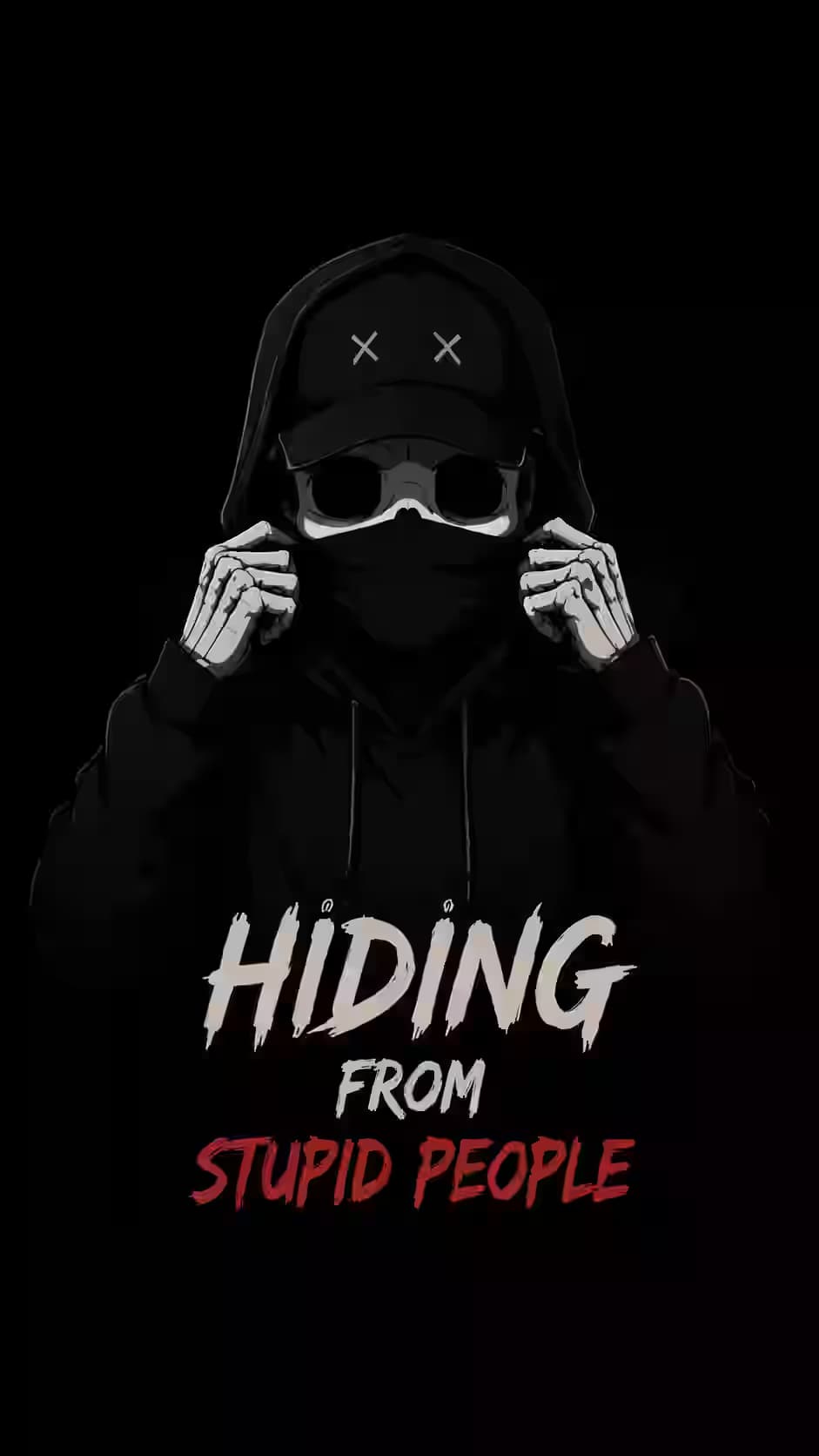 Some Faces Are Better Left Hidden — dark Android wallpaper HD