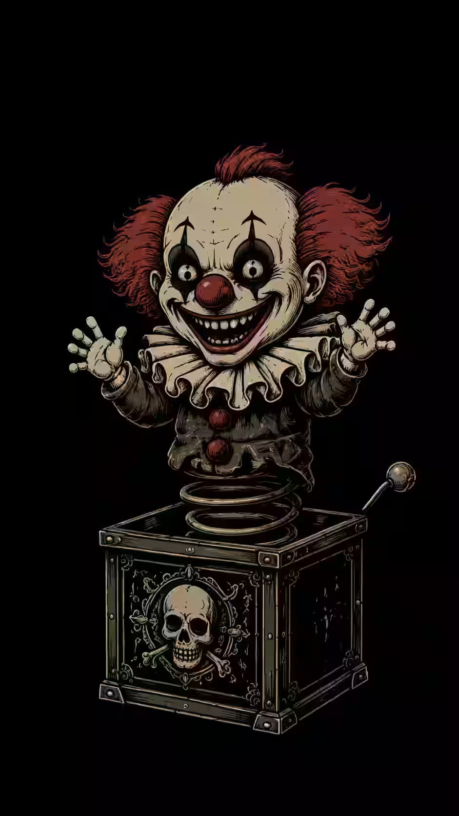 The Box Opened By Itself — dark Android lock screen wallpaper HD